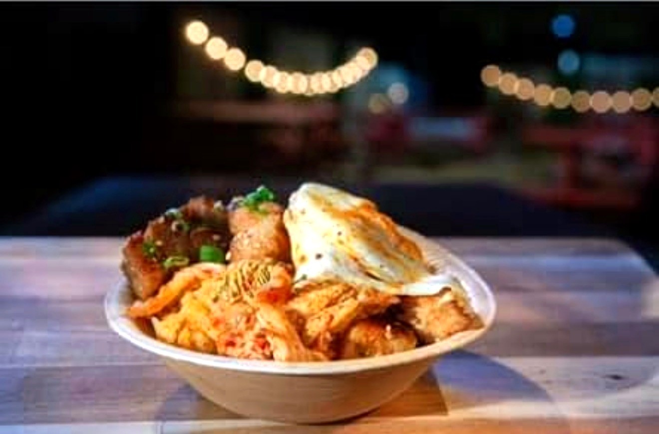 Korean-style rice bowl production still