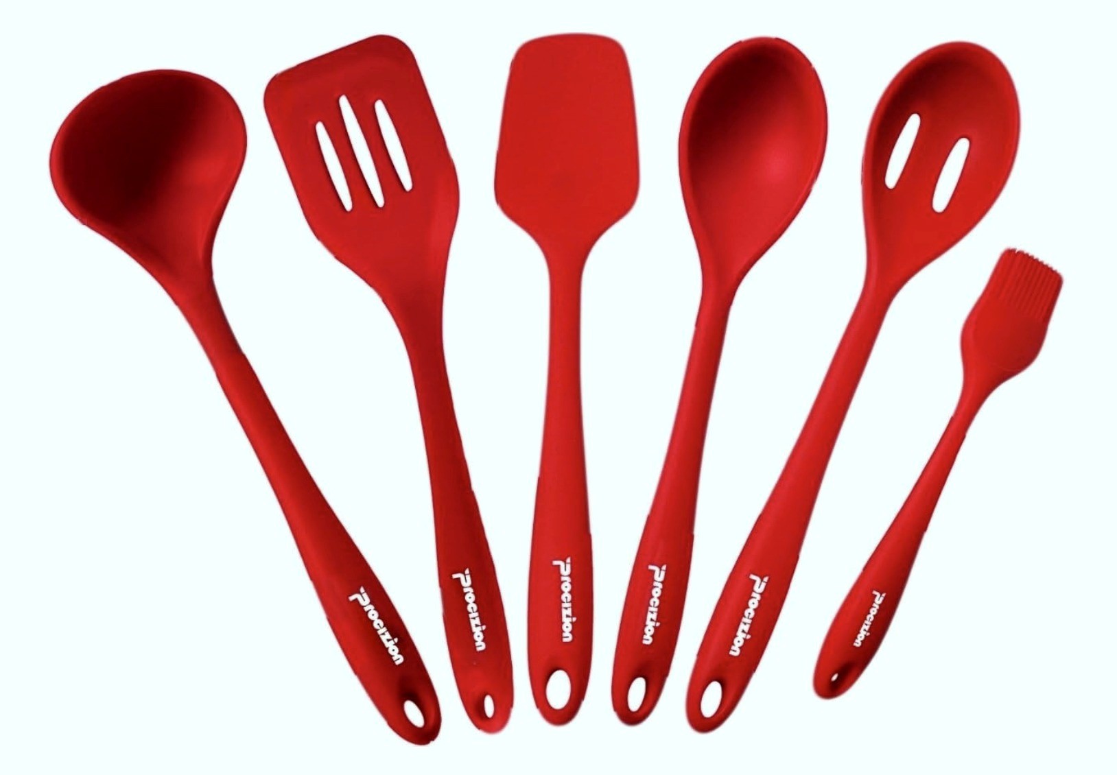 Silicone kitchen utensil set product shot
