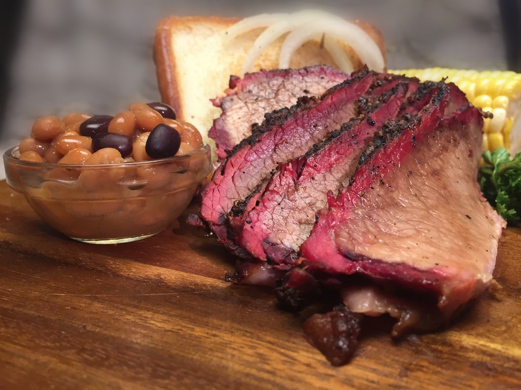 Smoked brisket plate beauty shot
